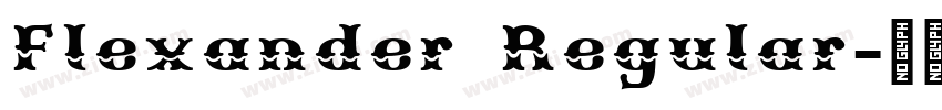Flexander Regular字体转换